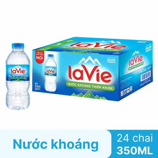 Thùng 24 Chai Nước Khoáng Lavie 350ml 1 Thùng 24 Chai Nước Khoáng Lavie 350ml