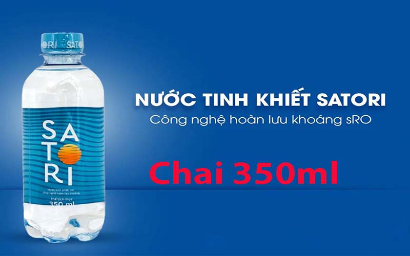 Thùng 24 Chai Nước Satori 350ml 2 thung 24 chai nuoc satori 350ml